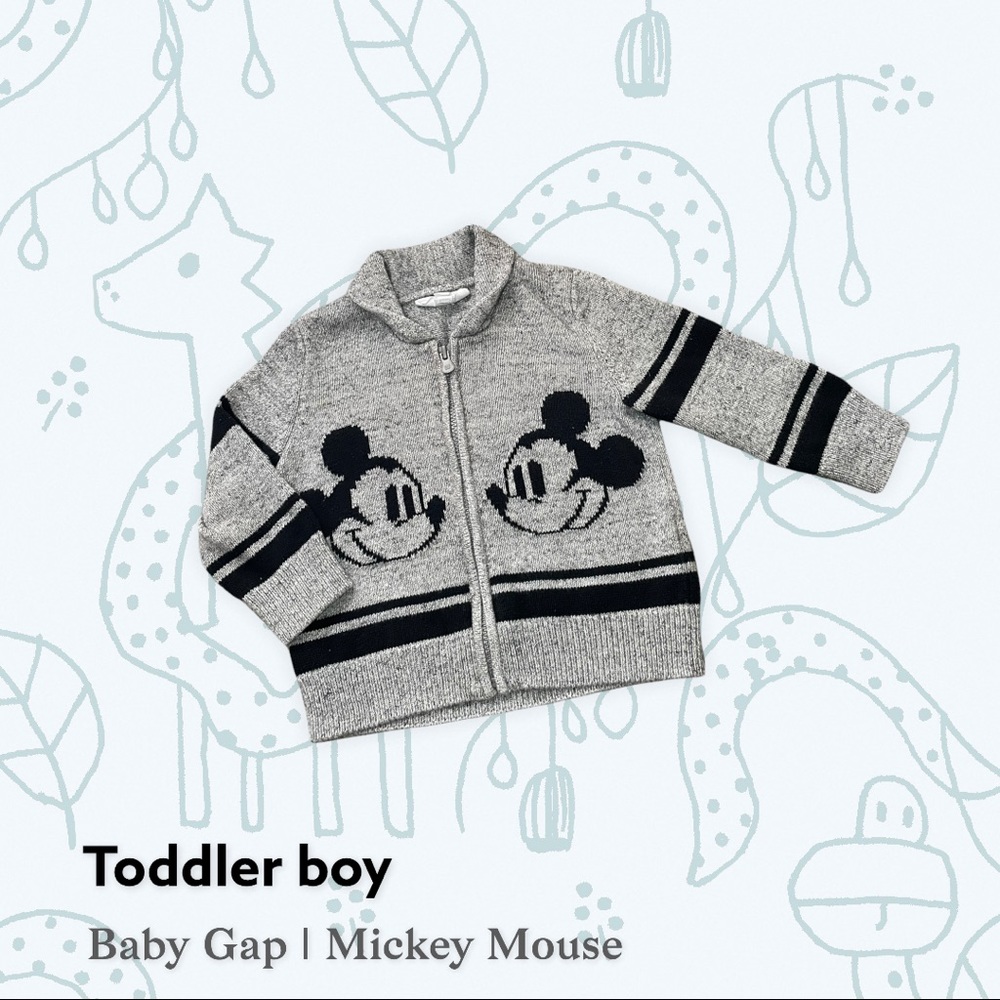 Grey/Black Mickey Mouse Sweater